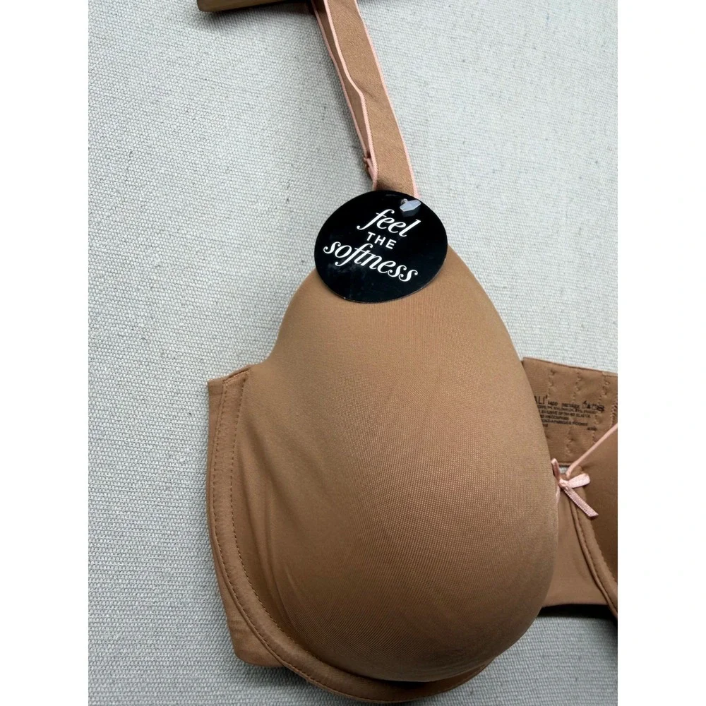 Bali One Smooth U Lift Underwire‎ Bra 34DD Tan DF0082 Convertible Straps NWT